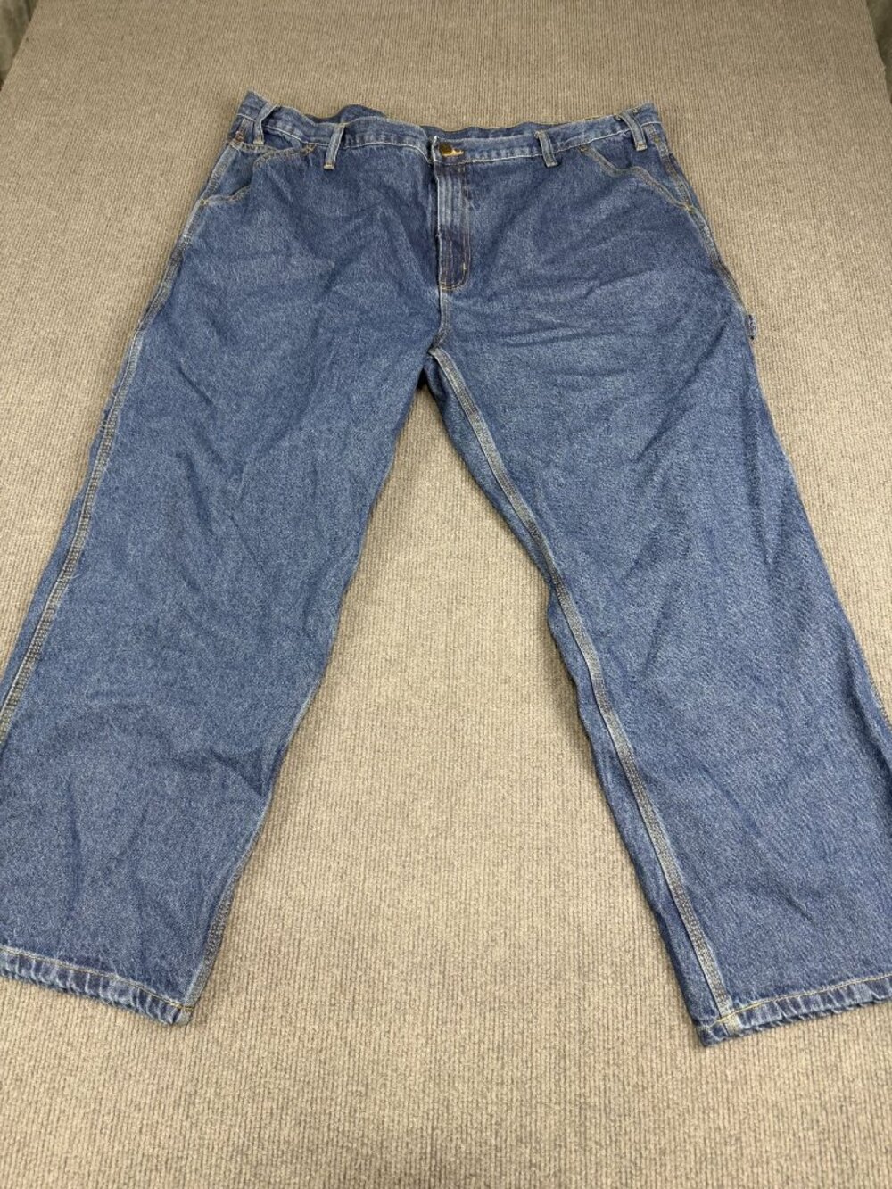 RK Brand Mens Blue Relaxed Fit Jeans 48x30 Carpenter